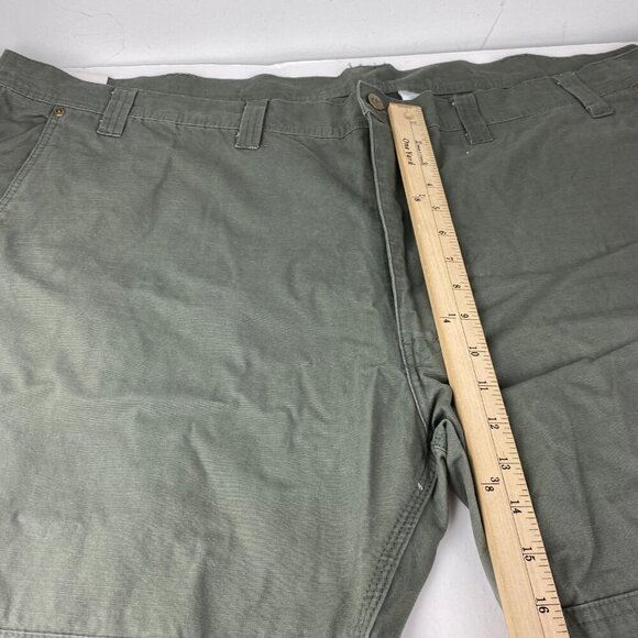 NWT Key Men’s Ripstop Dungaree Double Knee Pants 50 x 32 Relaxed Fit Green - Picture 3 of 10